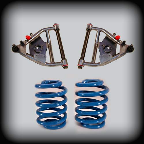 1963-1972 C10 with Coil Spring Rear & Drum Brakes 3 inch Front / 4 inch Rear Complete Lowering Kit (Shocks Included)