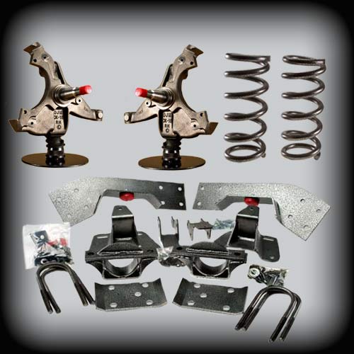 1992-1999 Chevy Suburban 4 inch Front / 5 inch Rear Complete Lowering Kit (Shocks Included)