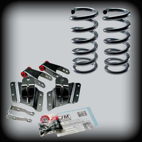 2002-2006 Chevy/GMC Silverado Long Bed 2 inch Front / 4 inch Rear Lowering Kit (Coil Springs) (Shocks Included)