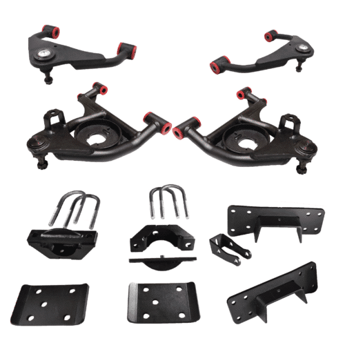 1999-2006 Chevy/GMC Silverado 4 inch Front / 6 inch Rear Lowering Kit with Upper Control Arms (Shocks Included)