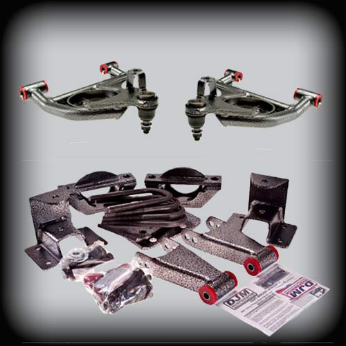 2003-2006 (2007 Classic) Silverado/Sierra Crew Cab Complete 3 inch Front /4 inch Rear Lowering Kit (Shocks Included)